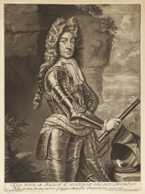 Lot 291 - **P. SCHENK AFTER J. CLOSTERMAN, LATE 17TH/ EARLY 18TH CENTURY LUDWIG WILHELM MARKGRAF VON BADEN