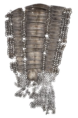 Lot 61 - â’¶ A RARE OTTOMAN MAIL AND LAMELLAR ARM DEFENCE, LATE 15TH/EARLY 16TH CENTURY