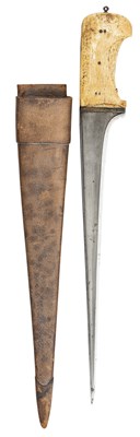 Lot 88 - â’¶ A NORTH INDIAN OR AFGHAN DAGGER (PESH KABZ), LAST QUARTER OF THE 19TH CENTURY