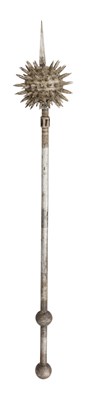 Lot 93 - AN INDO-PERSIAN SPIKED MACE, LATE 19TH CENTURY
