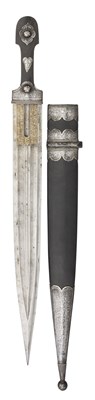 Lot 95 - A CAUCASIAN SHORTSWORD (KINDJAL), THIRD QUARTER OF THE 19TH CENTURY