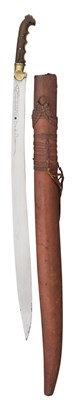 Lot 102 - AN OTTOMAN SHORTSWORD (YATAGHAN), ALGERIA, DATED 1159 AH (CIRCA 1745/6)