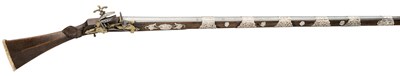 Lot 126 - A 16 BORE NORTH AFRICAN MIQUELET-LOCK MUSKET, ALGERIA EARLY 19TH CENTURY