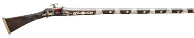 Lot 127 - A 16 BORE NORTH AFRICAN MIQUELET-LOCK MUSKET, ALGERIA EARLY 19TH CENTURY