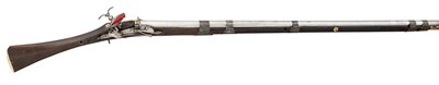 Lot 128 - ËœA 20 BORE NORTH AFRICAN MIQUELET-LOCK MUSKET, ALGERIA EARLY 19TH CENTURY