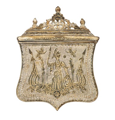 Lot 146 - A BALKAN CARTRIDGE CASE, LATE 18TH/19TH CENTURY