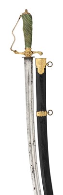 Lot 171 - Ëœâ’¶ AN ENGLISH GILT-BRASS-MOUNTED HUNTING SWORD, CIRCA 1770
