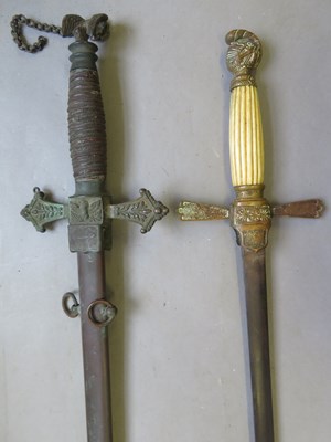 Lot 174 - TWO AMERICAN SOCIETY SWORDS, LATE 19TH CENTURY