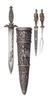 Lot 178 - A HIGHLY DECORATED TROUSSE IN GERMAN LATE 16TH CENTURY STYLE, 19TH CENTURY