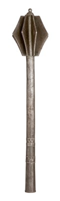 Lot 179 - â’¶ A MACE FORMED ENTIRELY OF STEEL, PROBABLY CENTRAL EUROPEAN LATE 16TH/17TH CENTURY