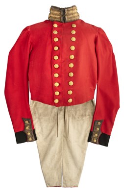 Lot 195 - A VICTORIAN INFANTRY OFFICER'S UNIFORM OF THE HEIC ARMY