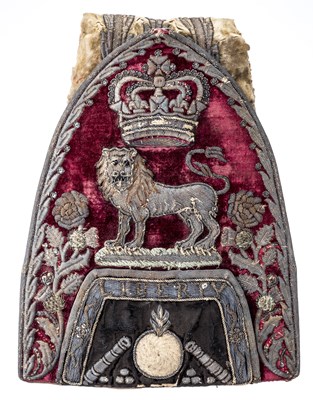Lot 200 - A HIGHLY INTRIGUING AND UNIQUE OFFICER'S MITRE CAP, MID-18TH CENTURY
