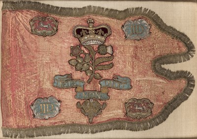 Lot 216 - A GEORGIAN GUIDON OF THE ROYAL SCOTS GREYS