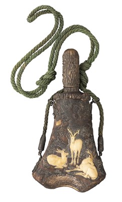 Lot 249 - A SOUTH GERMAN FLASK, SECOND HALF OF THE 19TH CENTURY
