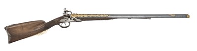 Lot 260 - â€¡ËœAN IMPORTANT 20 BORE D.B. FRENCH SILVER-MOUNTED FLINTLOCK SPORTING GUN FOR PRESENTATION BY BOUTET