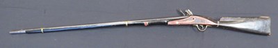 Lot 262 - â“Œ A 15 BORE FLINTLOCK NORTH AMERICAN TRADE GUN, 19TH CENTURY