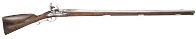 Lot 263 - â’¶ A 13 BORE DANISH SILVER-MOUNTED FLINTLOCK SPORTING GUN FOR THE BRUNSWICK COURT HUNT, CIRCA 1720
