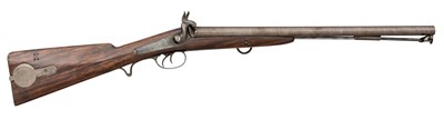 Lot 266 - A RARE 12 BORE D.B. PERCUSSION SMOOTH BORE CARBINE FOR SCINDE IRREGULAR HORSE, 1853