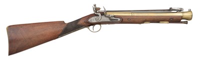 Lot 274 - â€¡ A FLINTLOCK BLUNDERBUSS SIGNED A. & E. WESTON, BIRMINGHAM PROOF MARKS, CIRCA 1820