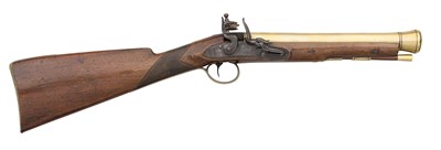 Lot 275 - â€¡ A FLINTLOCK BLUNDERBUSS SIGNED JNO. JONES & CO, LONDON, BIRMINGHAM PROOF MARKS, CIRCA 1820