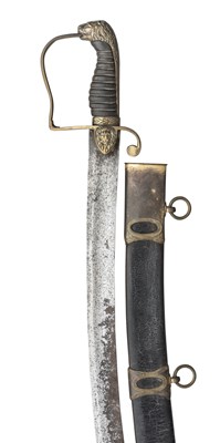 Lot 309 - â’¶ AN OFFICER'S SWORD, ANOTHER, AND A SPANISH INFANTRY GRENADIER'S SWORD