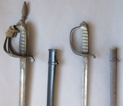 Lot 327 - â’¶ A VICTORIAN 1845 PATTERN SWORD AND AN 1822 PATTERN SWORD