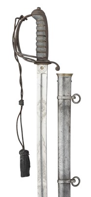 Lot 335 - â’¶ A ROYAL ARTILLERY STAFF PATTERN SWORD AND A ROYAL ARTILLERY OFFICER'S SWORD