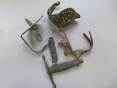 Lot 361 - â’¶ ELEMENTS OF BRITISH MILITARY SWORDS AND SCABBARDS, LATE 18TH TO EARLY 20TH CENTURIES