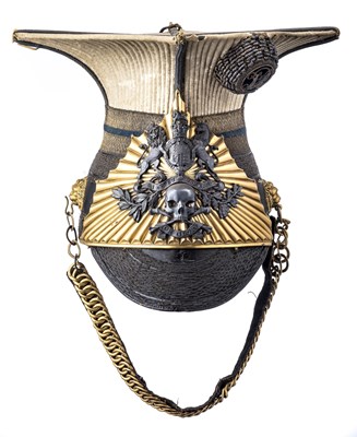 Lot 389 - â’¶ A VICTORIAN OFFICER'S CHAPSKA OF THE 17TH LANCERS, CIRCA 1837-43