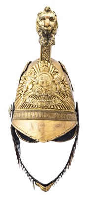 Lot 390 - â’¶ AN 1834 PATTERN OFFICER'S HELMET OF THE INNISKILLING DRAGOONS