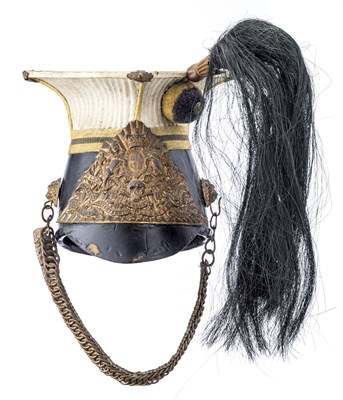 Lot 394 - â’¶ A VICTORIAN TROOPER'S CHAPKA OF THE 17TH LANCERS