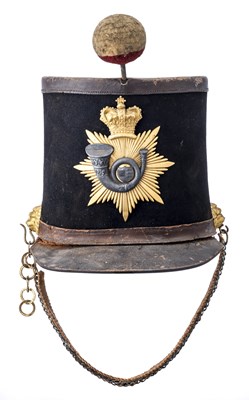 Lot 395 - â’¶ A MILITIA OFFICER'S SHAKO