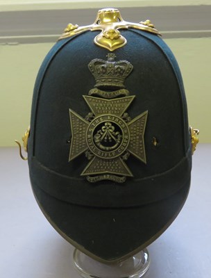 Lot 405 - â’¶ A LIGHT INFANTRY OFFICER'S HELMET, EARLY 20TH CENTURY