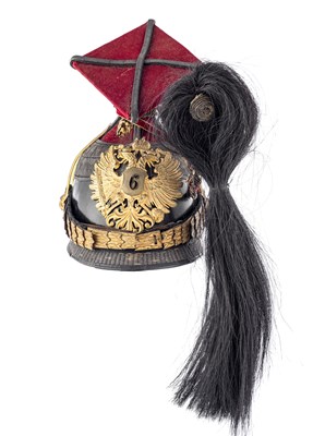 Lot 423 - â’¶ FOUR EUROPEAN HELMETS