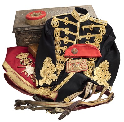 Lot 424 - â’¶ AN OFFICER'S UNIFORM OF THE 15TH HUSSARS, VICTORIAN