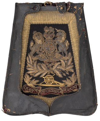 Lot 436 - â’¶ A SABRETACHE OF THE ROYAL ARTILLERY
