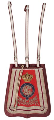 Lot 437 - â’¶ AN OFFICER'S SABRETACHE OF THE HAC LIGHT CAVALRY, MODERN