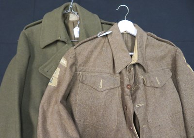 Lot 442 - â’¶ A WORLD WAR TWO HOME GUARD OFFICER'S BATTLEDRESS