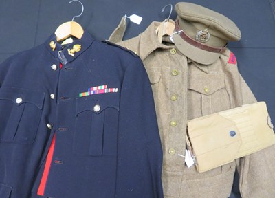 Lot 443 - â’¶ A WORLD WAR TWO PERIOD ROYAL ENGINEER OFFICER'S BATTLEDRESS AND OTHER UNIFORM