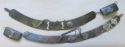 Lot 466 - â’¶ TWO RIFLES OFFICER'S POUCH BELTS