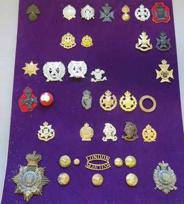 Lot 488 - â’¶ LONDON REGIMENT BATTALIONS INSIGNIA, MOSTLY CIRCA 1902-14