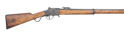 Lot 504 - â’¶ THREE 8MM PORTUGUESE MODEL 1885 FALLING-BLOCK GUEDES RIFLES, THE FIRST STEYR, NO. 1217, DATED 1886
