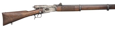 Lot 508 - â’¶ A SWISS .400 CALIBRE RIM-FIRE VETTERLI BOLT-ACTION RIFLE, NO. 100938, AND OTHER RIFLES