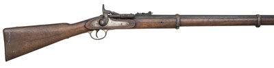 Lot 517 - â’¶ A .577 CALIBRE BREECH-LOADING PERCUSSION SNIDER-ENFIELD RIFLE, DATED 1885, AND A CARBINE