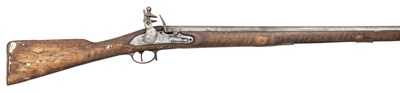 Lot 525 - â’¶ A .750 CALIBRE FLINTLOCK INDIA PATTERN MUSKET, EARLY 19TH CENTURY, AND TWO CARBINES