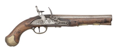 Lot 534 - â’¶ A .67 CALIBRE FLINTLOCK DUBLIN CASTLE LIGHT DRAGOON PISTOL AND A .67 CALIBRE LIGHT DRAGOON
