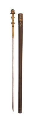 Lot 30 - A RARE INDIAN SWORD CANE