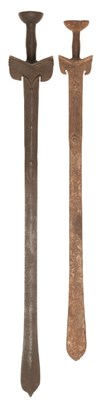 Lot 34 - TWO SOUTH INDIAN SWORDS