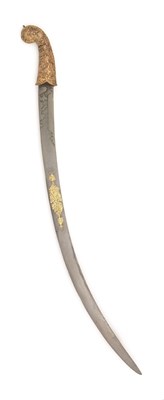 Lot 64 - A PERSIAN SHAMSHIR
