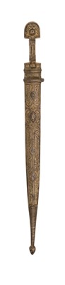 Lot 69 - A CAUCASIAN SILVER-MOUNTED KINDJAL